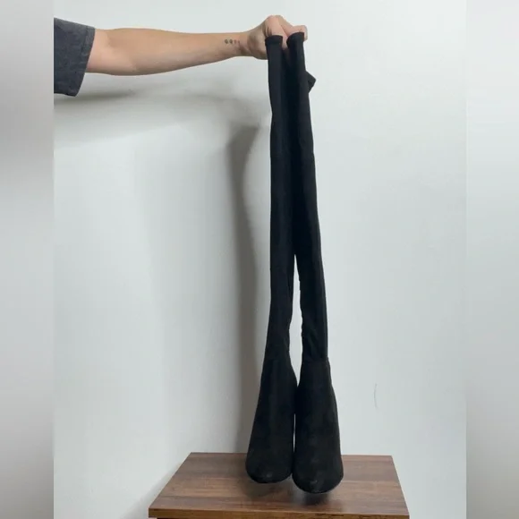 Aldo Sleek Black Over-the-Knee Boots - Picture 10 of 15